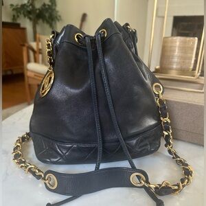 Chanel Vintage Bucket Bag in good condition  9 1/2 inches H and 8 inches W